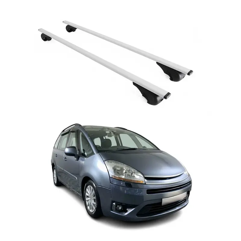 Barres de toit pour Citroen C4 Grand Picasso 2006-2013 Acier Argent 2x