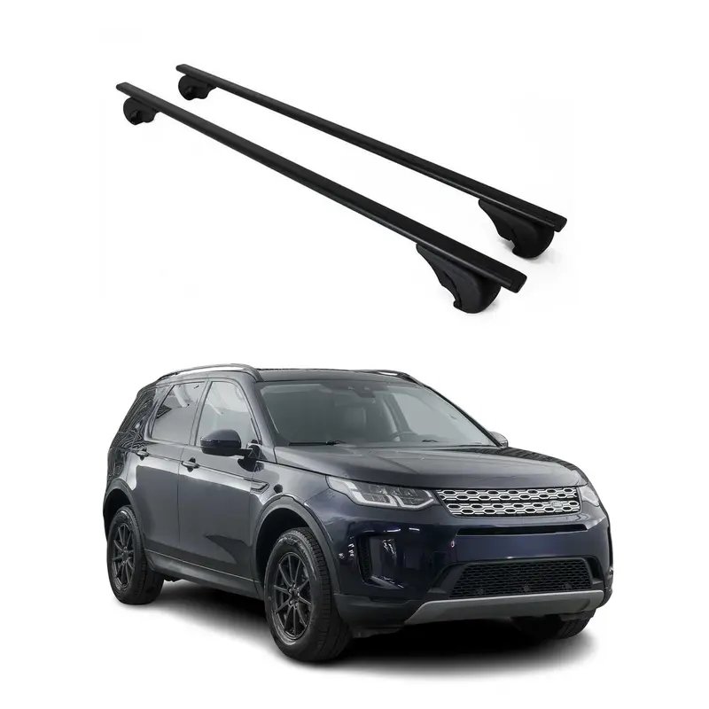 Barres de toit pour Land Rover Discovery Sport 2015-2026 Acier Noir 2x