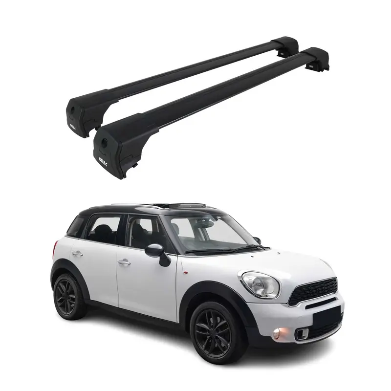 Barres De Toit pour Mini Cooper Mini CountryMan 2010-2016 SUV Alu Noir ABE
