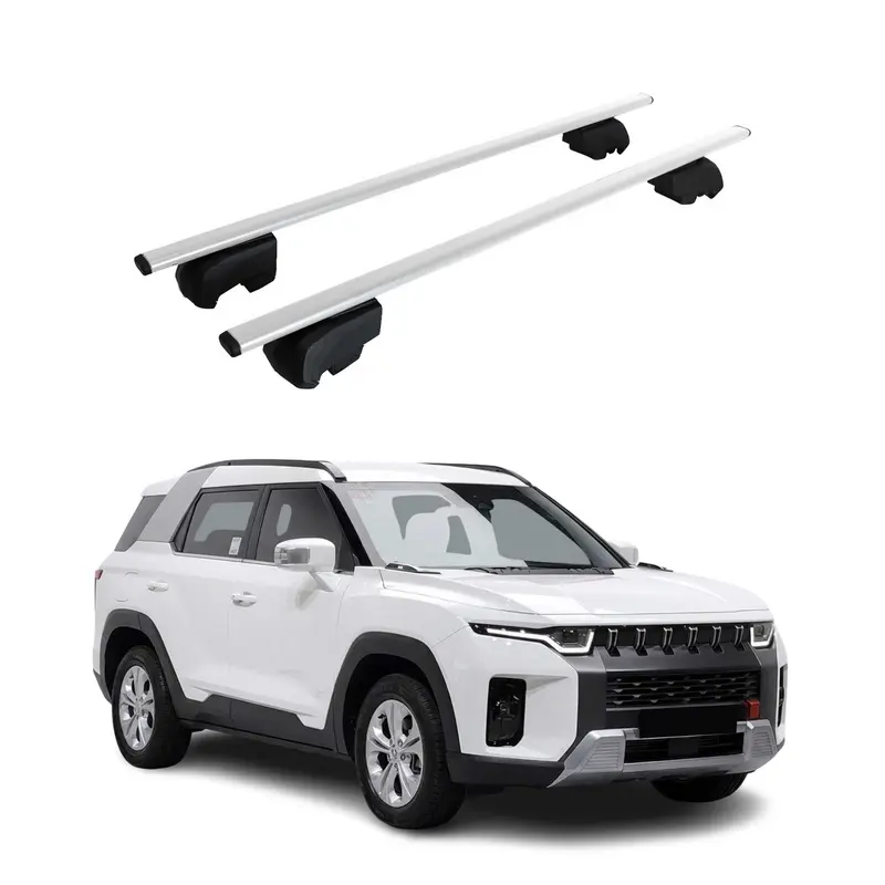 Barres de toit pour SsangYong Torres / KGM Torres 2022-2026 Acier Gris 2Pcs