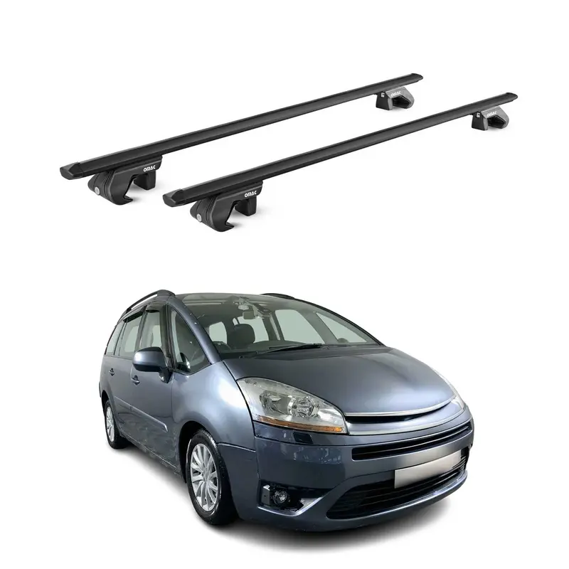 Barres de toit transversales ABE pour Citroen C4 Picasso/Gran Picasso 06-13 Noir
