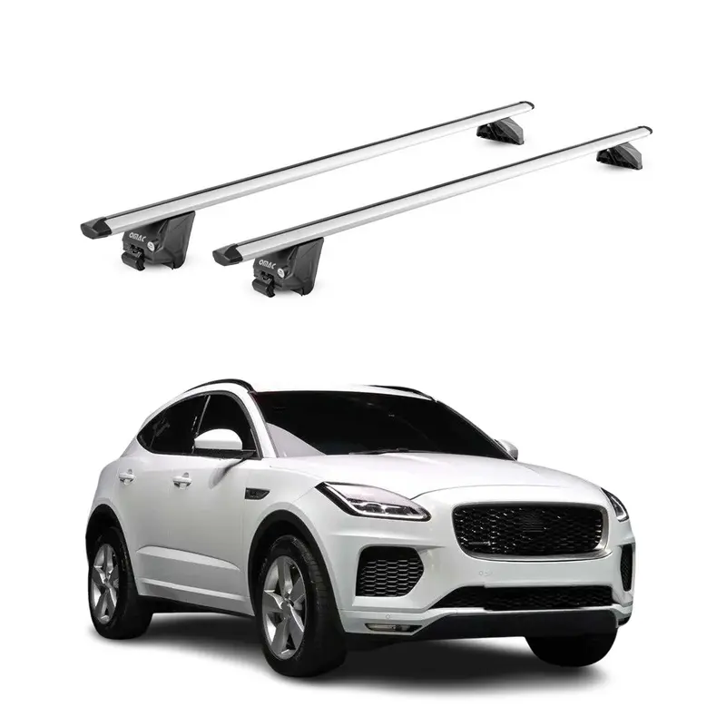 Barres de toit transversales ABE pour Jaguar E-Pace X540 X761 2018-2024 Alu Gris