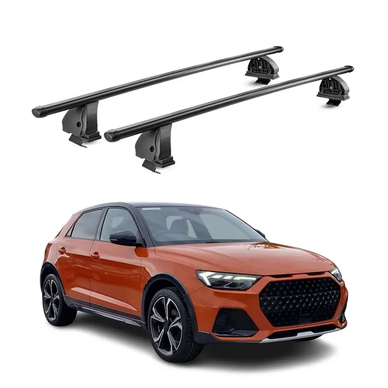 Barres de toit transversales acier pour Audi A1 GB Sportback 2019-2026 Noir 2Pcs