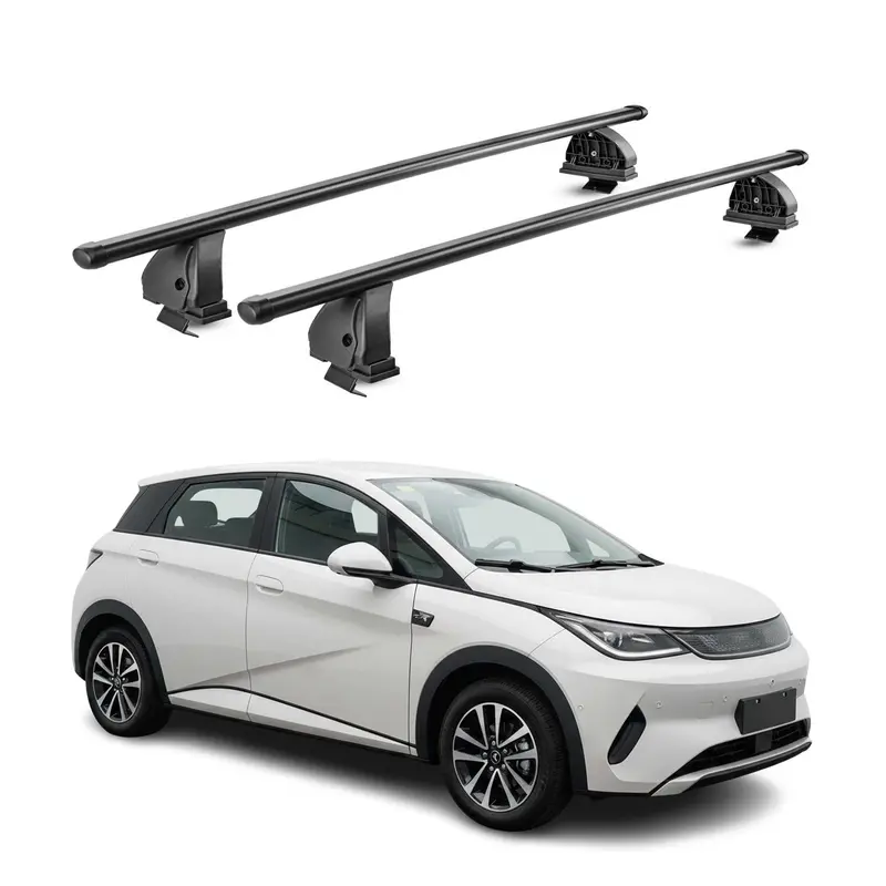 Barres de toit transversales acier pour BYD Dolphin 2023-2026 TÜV 75 kg Noir 2x