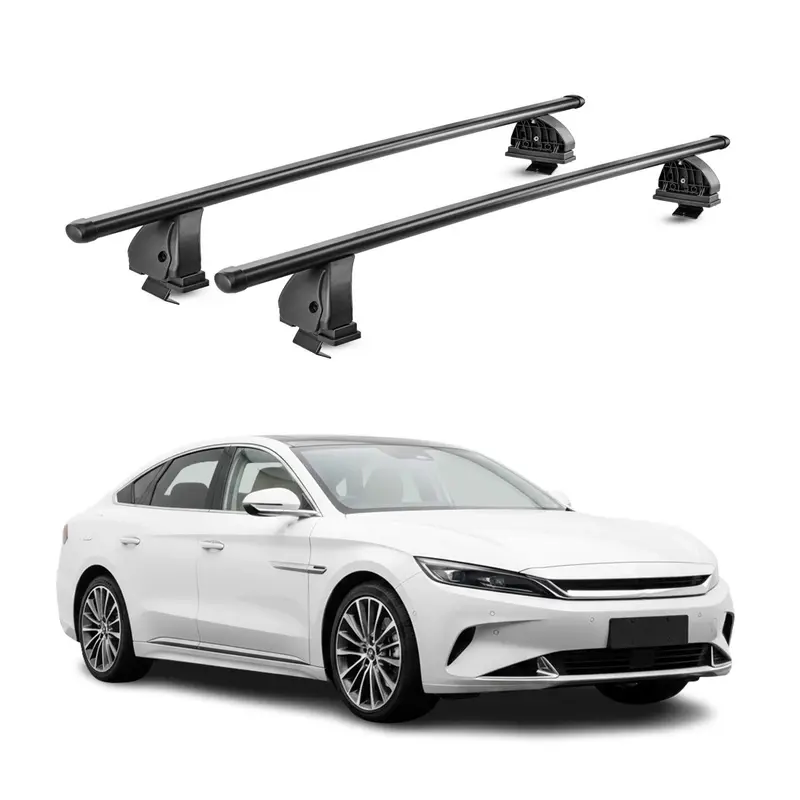 Barres de toit transversales acier pour BYD Han 2023-2026 TÜV 75 kg Noir 2Pcs
