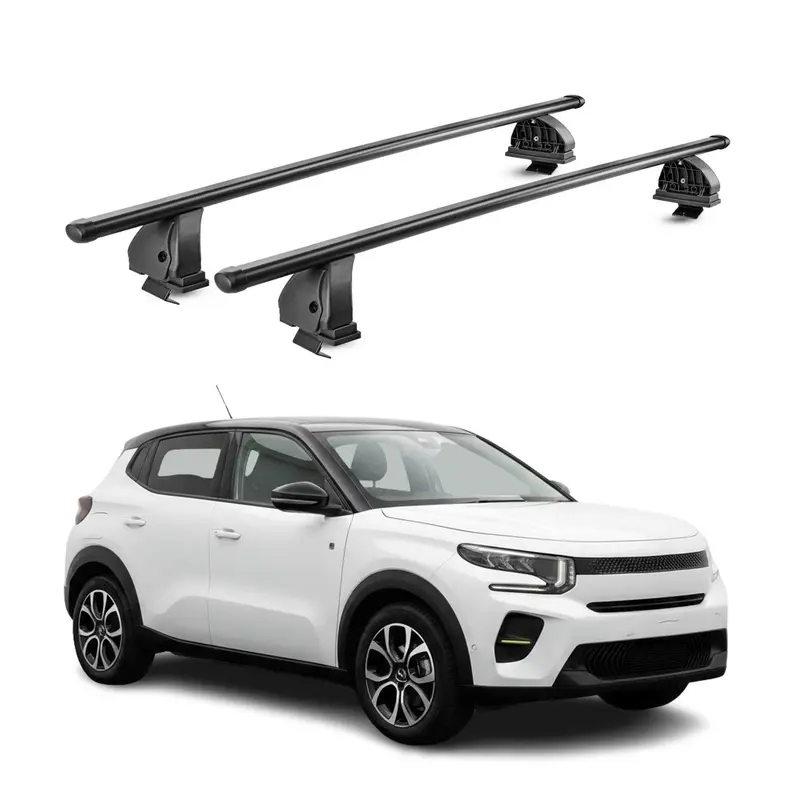 Barres de toit transversales acier pour Citroen C3 IV 2024-2026 TÜV Noir 2Pcs
