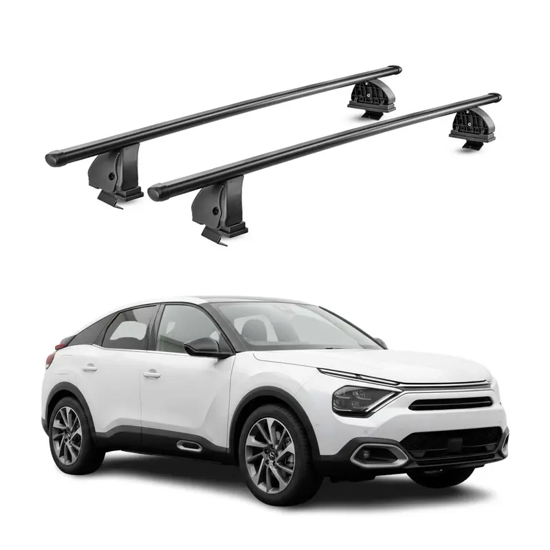 Barres de toit transversales acier pour Citroen C4 III 2021-2026 TÜV Noir 2Pcs
