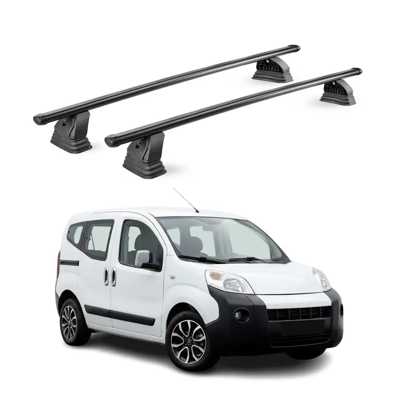 Barres de toit transversales acier pour Citroen Nemo 2007-2017 TÜV 75 kg Noir 2x