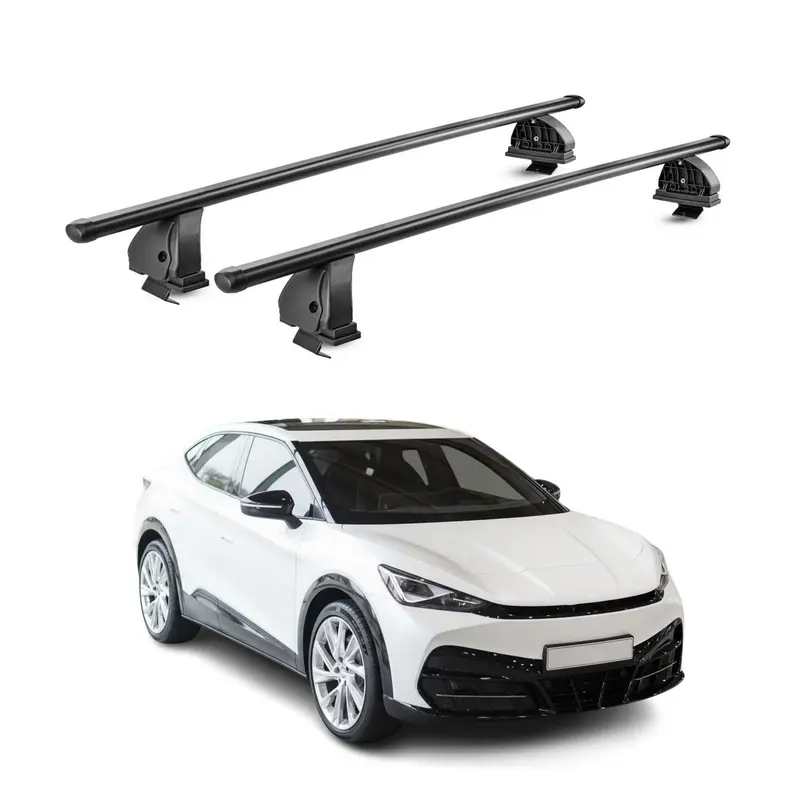 Barres de toit transversales acier pour Cupra Tavascan 2024-2026 TÜV Noir 2Pcs