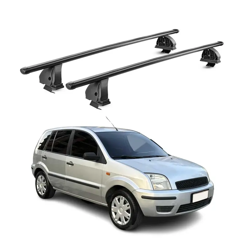 Barres de toit transversales acier pour Ford Fusion 2002-2012 TÜV 75 kg Noir 2x