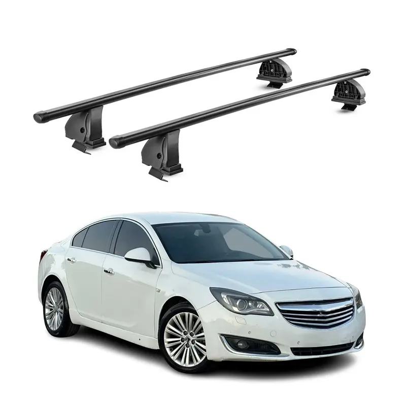 Barres de toit transversales acier pour Opel Insignia A Berline 2008-2017 Noir
