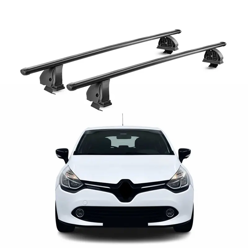 Barres de toit transversales acier pour Renault Clio IV HB Break 2012-19 Noir 2x