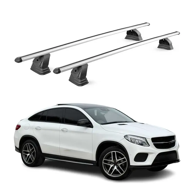 Barres de toit transversales Alu pour Mercedes GLE Coupè C292 2015-2019 Gris 2x
