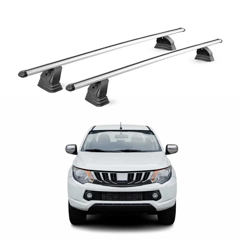 Barres de toit transversales Alu pour Mitsubishi L200 Double/Single Cab 2015-26