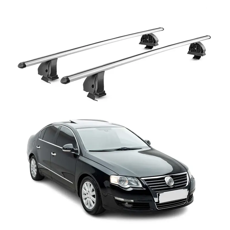 Barres de toit transversales Alu pour VW Passat B6 Berline 2005-2010 4Portes