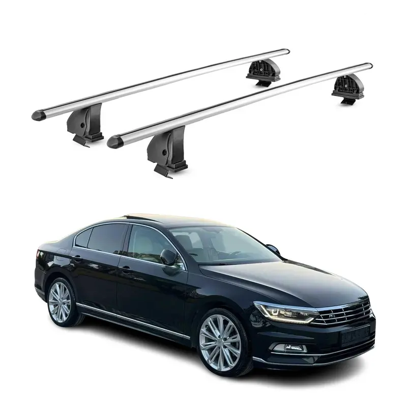 Barres de toit transversales Alu pour VW Passat B8 Berline 2014-2023 4Portes