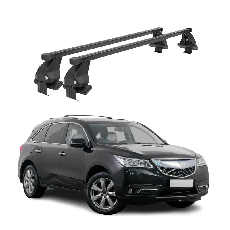 Barres de toit transversales Menabo pour Acura MDX 2014-2020 2Pcs Noir