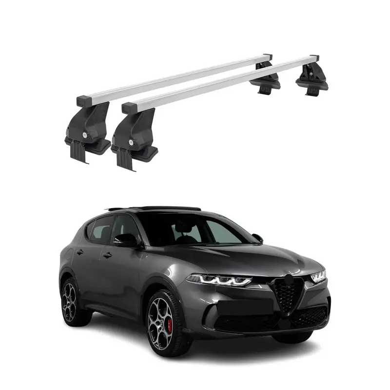 Barres de toit transversales Menabo pour Alfa Romeo Tonale 2022-2026 Gris