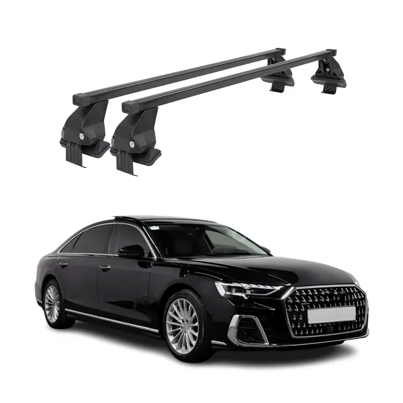 Barres de toit transversales Menabo pour Audi A8 S8 D5 2018-2026 Noir
