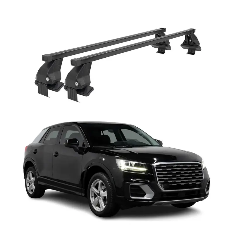 Barres de toit transversales Menabo pour Audi Q2 2017-2026 Noir