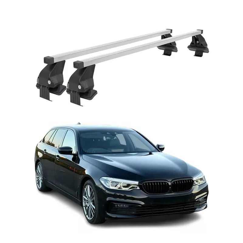 Barres de toit transversales Menabo pour BMW Série 5 G31 2017-2023 Acier Gris