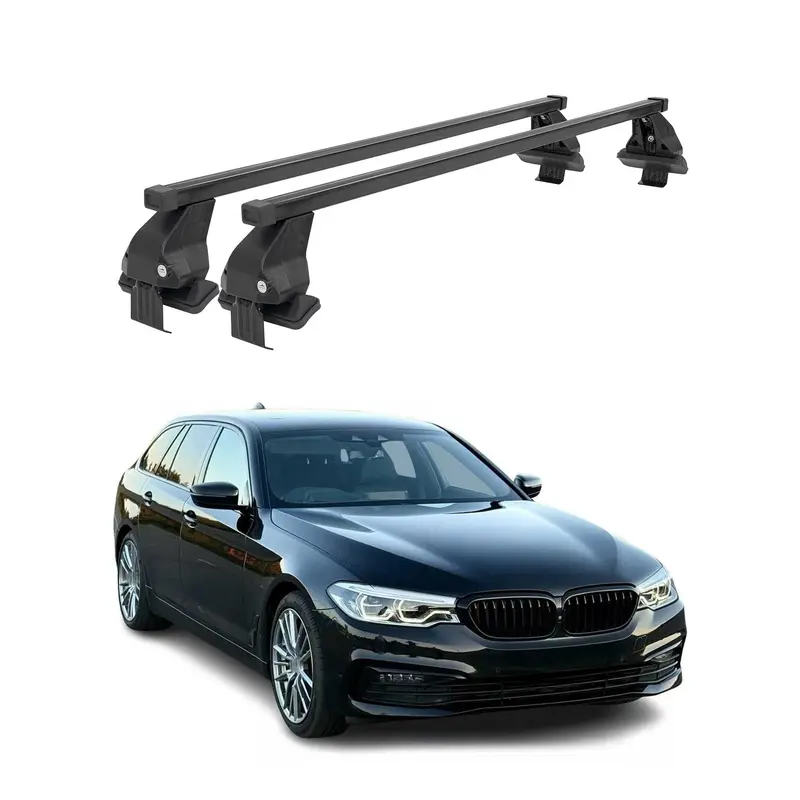 Barres de toit transversales Menabo pour BMW Série 5 G31 2017-2023 Noir