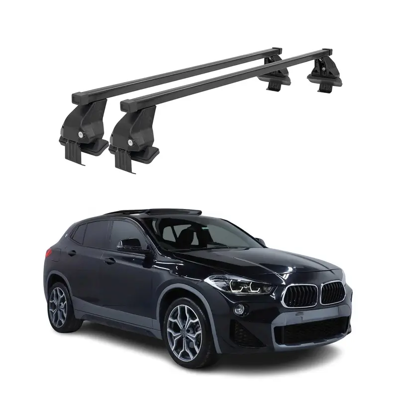 Barres de toit transversales Menabo pour BMW X2 F39 2018-2023 Noir