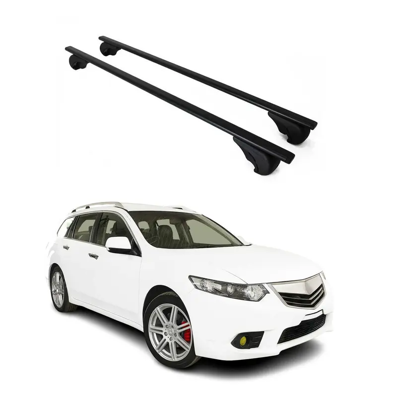 Barres de toit transversales pour Acura TSX Sportwagon 2010-2014 2Pcs Noir