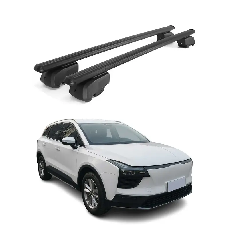 Barres de toit Transversales pour Aiways U5 2020-2023 Aluminium Noir ABE