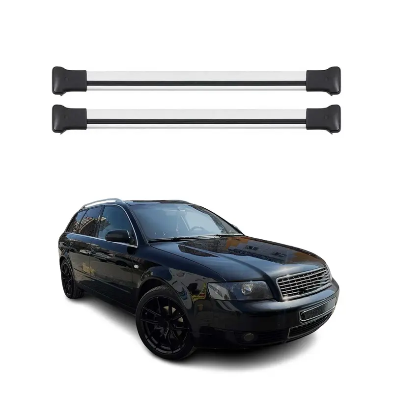 Barres de toit transversales pour Audi A4 B6 Break 2000-2004 Aluminium Gris