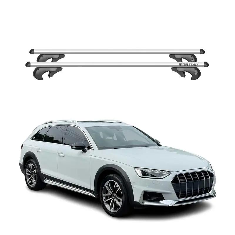 Barres de toit transversales pour Audi A4 B9 Allroad 2016-2025 90kg Alu Gris 2x