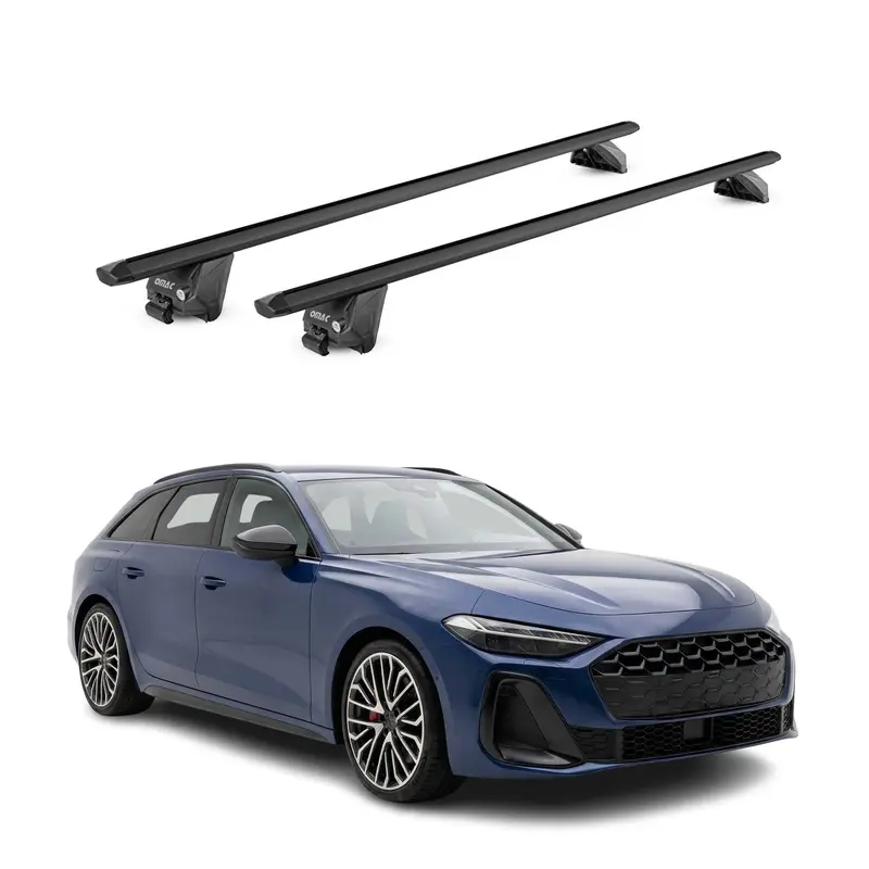 Barres de toit transversales pour Audi A5 B10 Break 2025-2026 Noir 2 pièces ABE