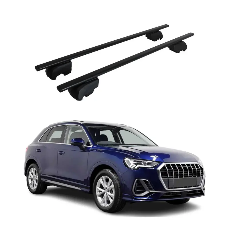 Barres de toit transversales pour Audi Q3 F3 2018-2025 Acier Noir