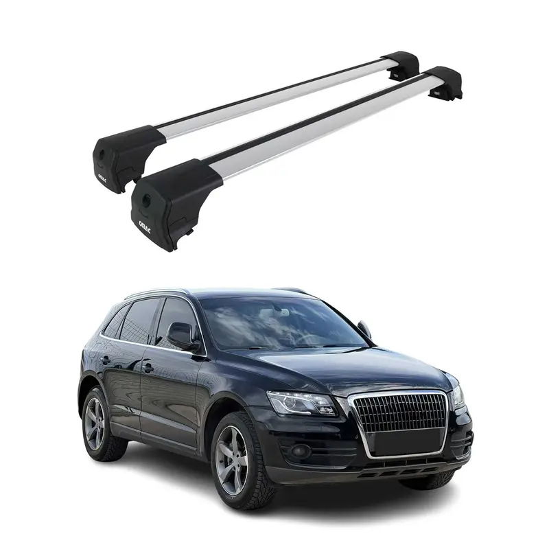 Barres de toit transversales pour Audi Q3 F3 2018-2025 Aluminium Gris ABE