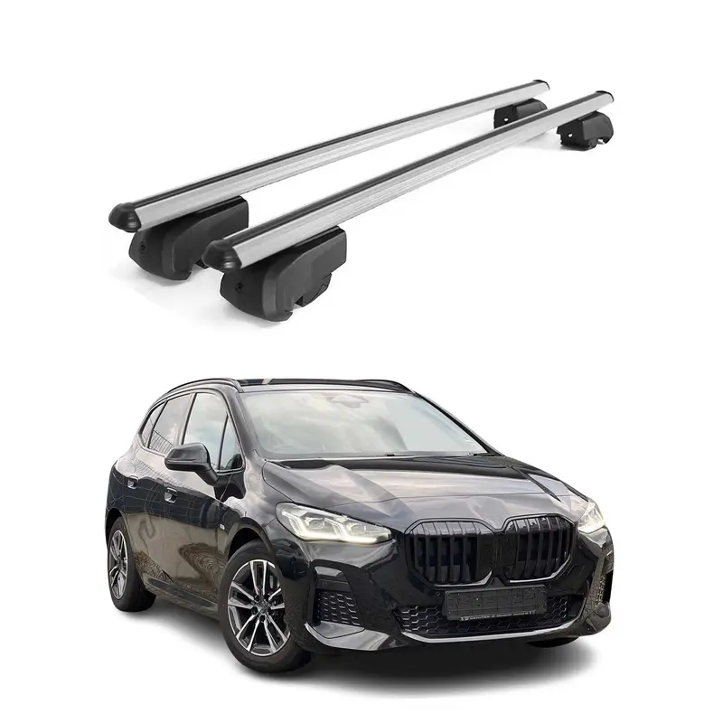 Barres de toit transversales pour BMW Série 2 Active Tourer U06 2021-24 Gris