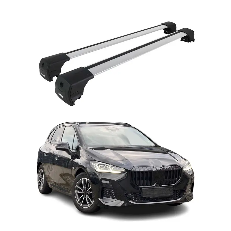Barres De Toit Transversales pour BMW Serie 2 Active Tourer U06 2021-26 Gris 2x
