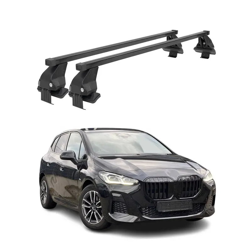 Barres de toit Transversales pour BMW Série 2 U06 Active Tourer 2021-26 2x Noir