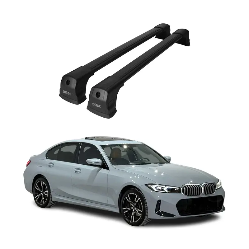 Barres de toit transversales pour BMW Série 3 G20 2019-2026 / G80 2019-2026 Noir