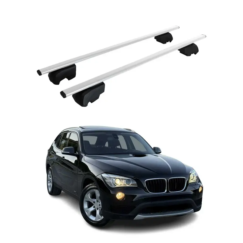 Barres de toit transversales pour BMW X1 E84 2009-2015 Acier Argent
