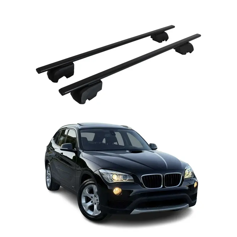 Barres de toit transversales pour BMW X1 E84 2009-2015 Acier Noir
