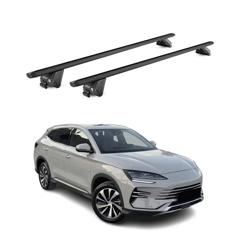Barres de toit transversales pour BYD Seal 6 2025-2026 Alu Noir 2 pièces ABE