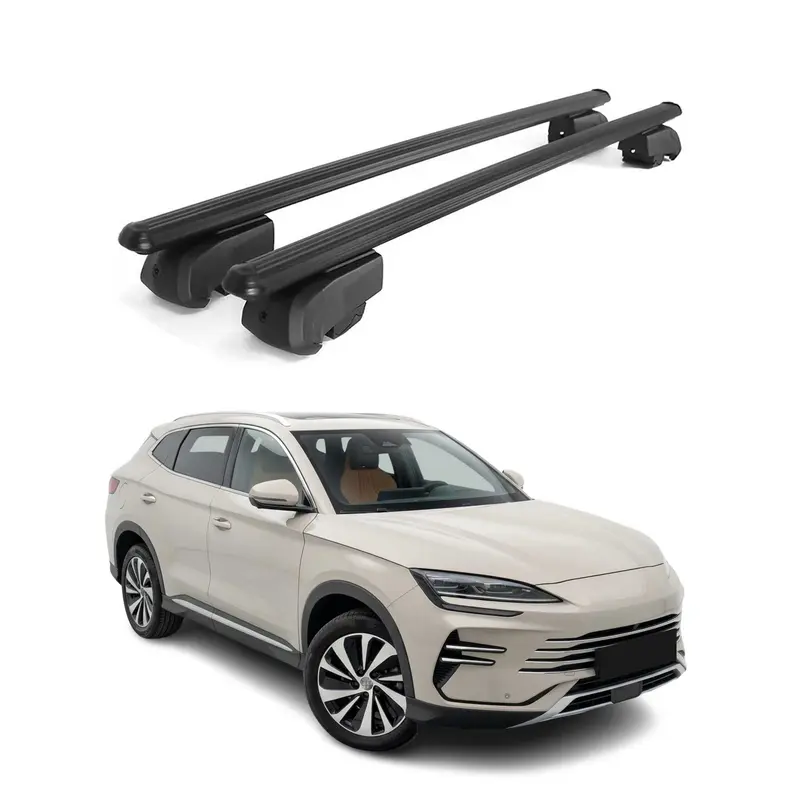 Barres de toit Transversales pour BYD Seal U SUV 2024-2026 Aluminium Noir 2Pcs