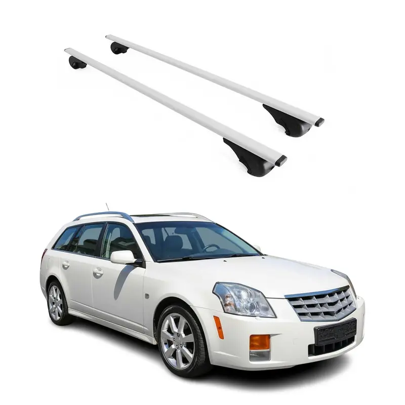 Barres de toit Transversales pour Cadillac BLS 2006-2010 Acier Argent