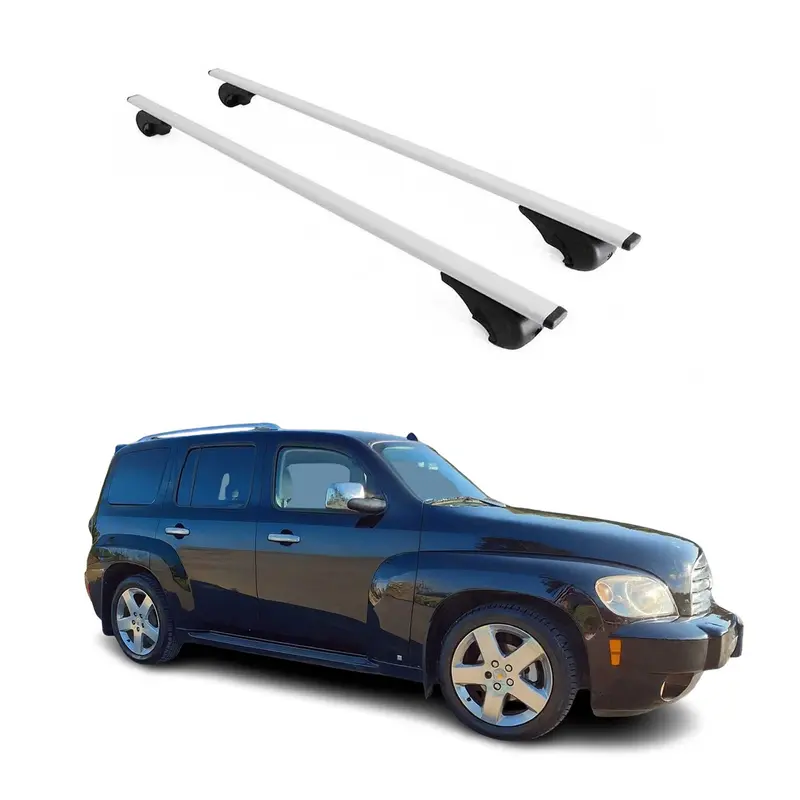 Barres de toit Transversales pour Chevrolet HHR 2007-2011 Acier Argent