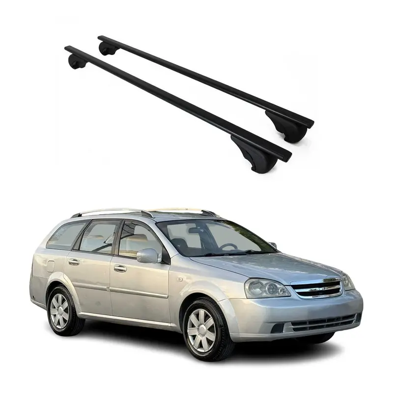 Barres de toit Transversales pour Chevrolet Lacetti 2004-2011 Acier Noir