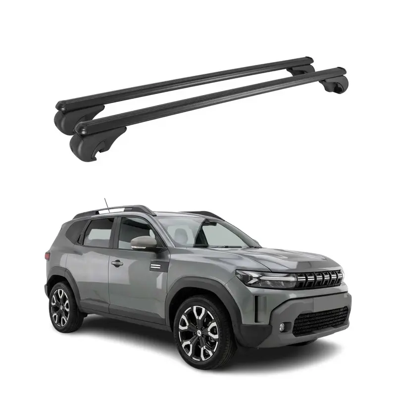 Barres de toit Transversales pour Chevrolet Tahoe 2000-2006 Aluminium Noir