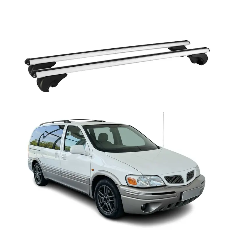 Barres De Toit Transversales pour Chevrolet Trans Sport 1996-2005 Gris Alu 2 pcs