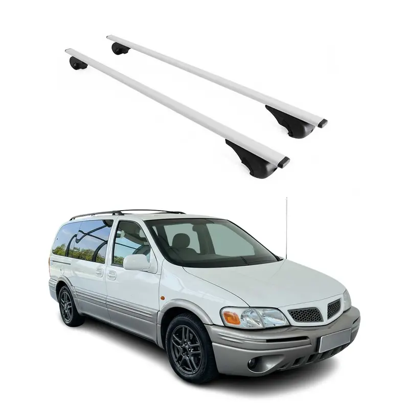 Barres de toit Transversales pour Chevrolet Trans Sport 1997-2005 Acier Argent
