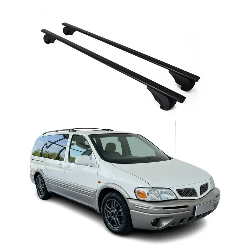 Barres de toit Transversales pour Chevrolet Trans Sport 1997-2005 Acier Noir