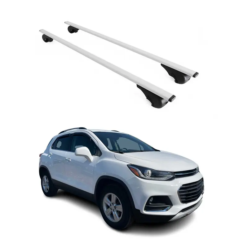 Barres de toit Transversales pour Chevrolet Trax 2012-2024 Acier Argent